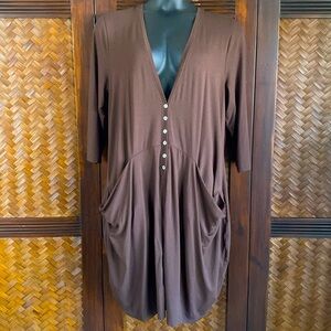 ALEMBIKA - Brown Cocoon Jacket Size 6(16W-18W)